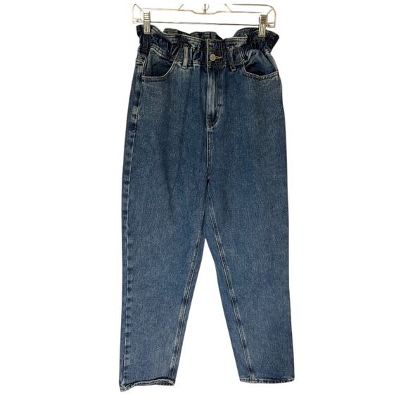 PacSun chinched paper bag high waisted Mom jeans. Size M 4/6 - Picture 1 of 7